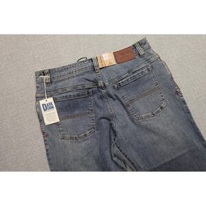 PrAna Axiom Jeans Mens 33x32 Blue Antique Stone Wash Denim Straight Leg Stretch